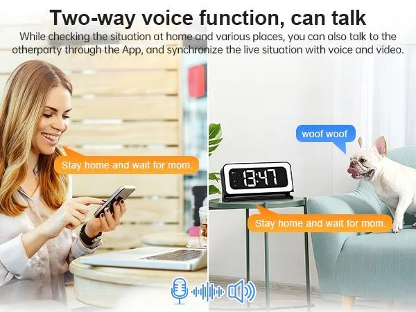 Smart Digital Clock Camera with Dual Band WiFi (5GHz & 2.4GHz) | Home Security & Real-Time Monitoring System Smart Digital Clock Camera with Dual Band WiFi (5GHz & 2.4GHz) | Home Security & Real-Time Monitoring System